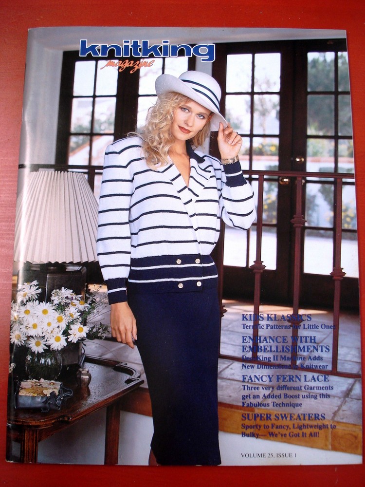 Knitking Magazine Volume 25, Issue 1 Patterns Standard & Bulky Knitting Machine