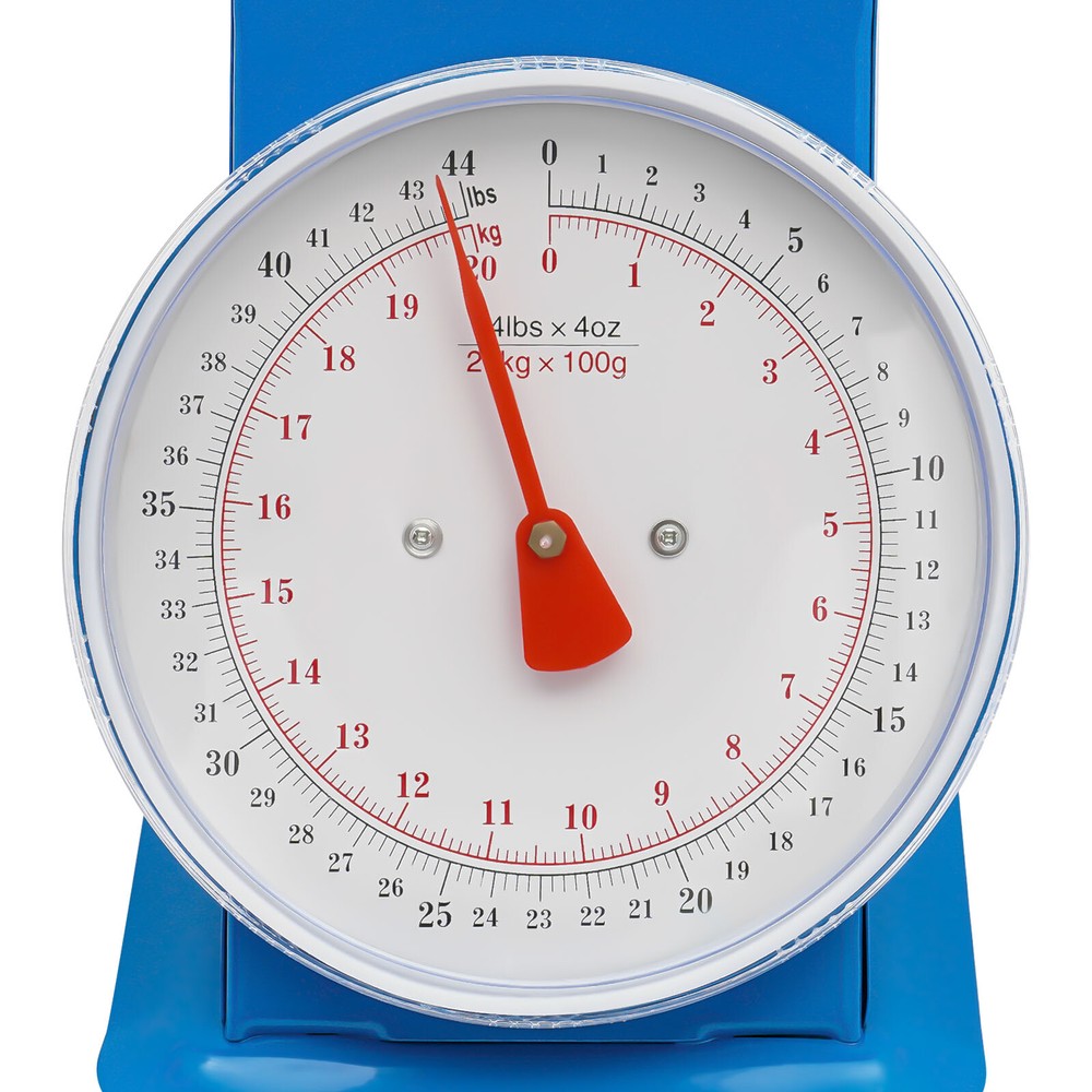Heavy-Duty Mechanical Dial Scale, 44 lbs Capacity, Tabletop Weighing Solution