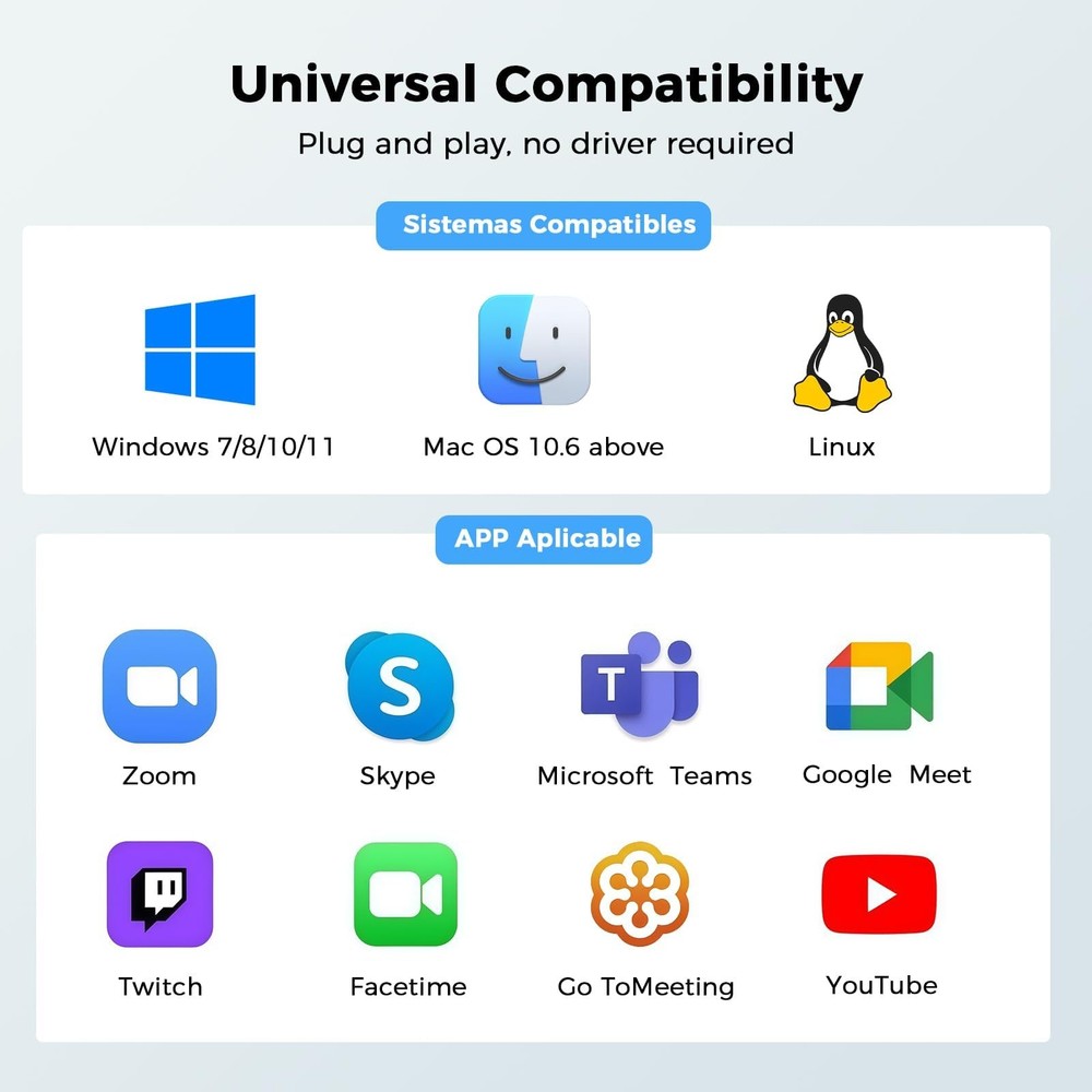 1080P USB Webcam for PC Desktop,Laptop Web Camera with Microphone