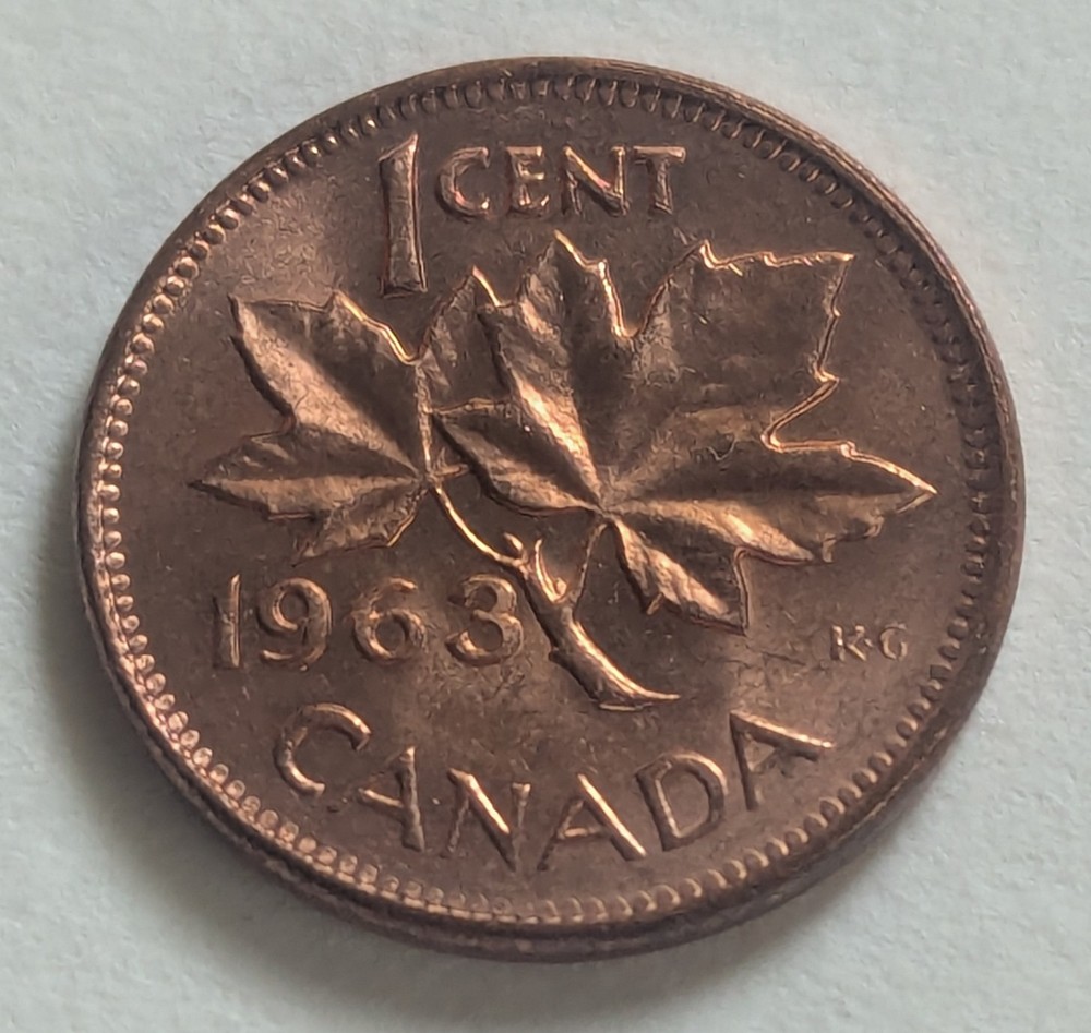 Canada, 1963, One Cent