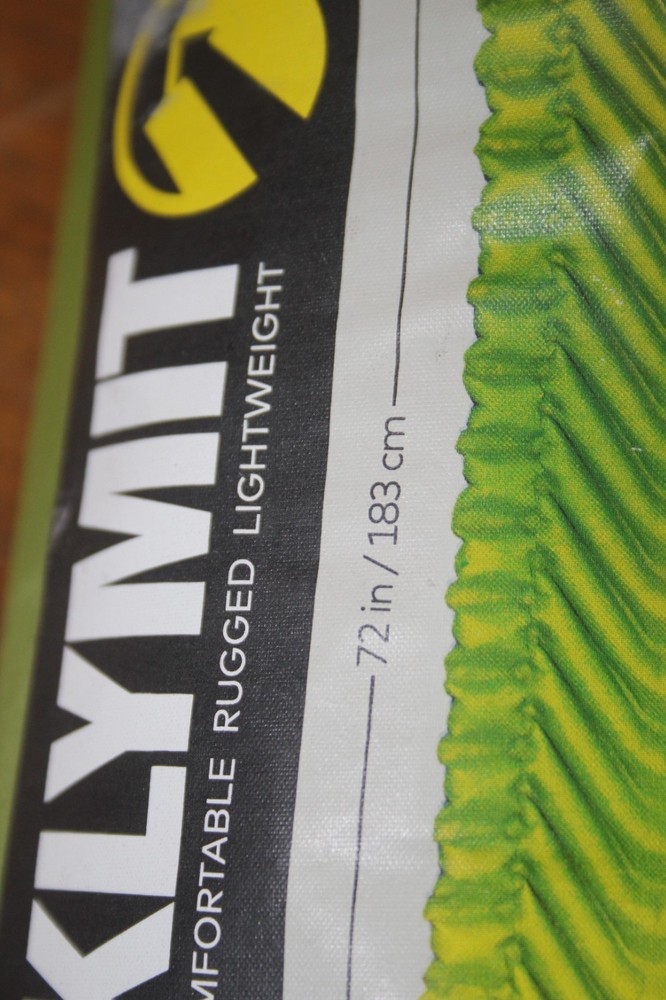 KLYMIT STATIC V2 GREEN Backpacking Sleeping Pad Camping TESTED NEW