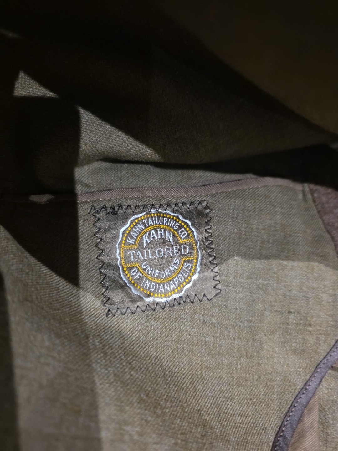 1922 US Army Officer Service Coat Lt L N Brutus Tailored Kahn Indianapolis Milit