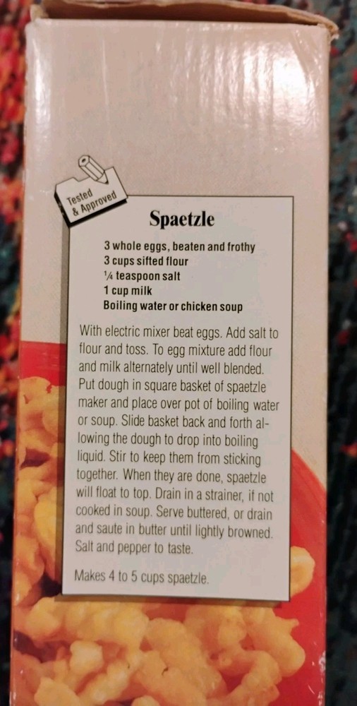 Rowoco Spaetzle Maker in Box, German Noodle Maker