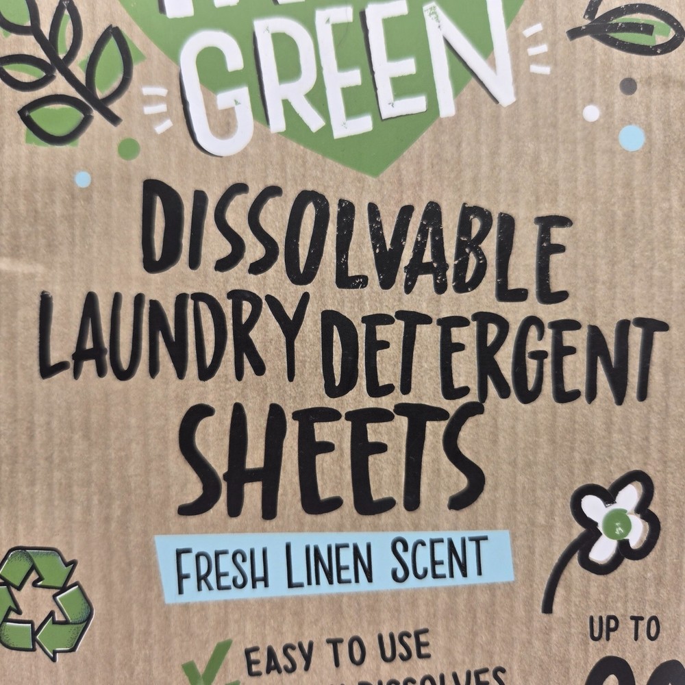 Eco Laundry Detergent Sheets - 80 Loads Laundry Sheets Detergent - Fresh Linen
