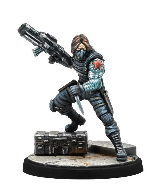 Marvel Crisis Protocol Winter Soldier + Rules Card from Earth's Mightiest Core