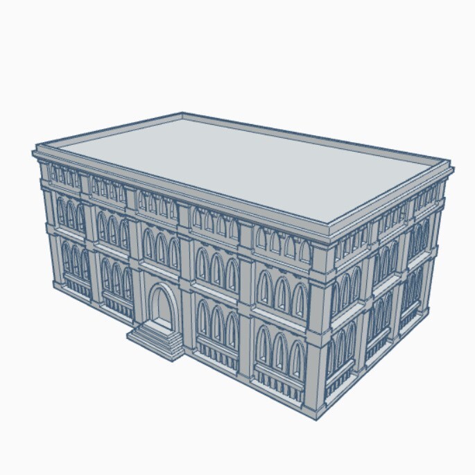 Gothic Building 109- Tabletop Wargame Terrain Battletech