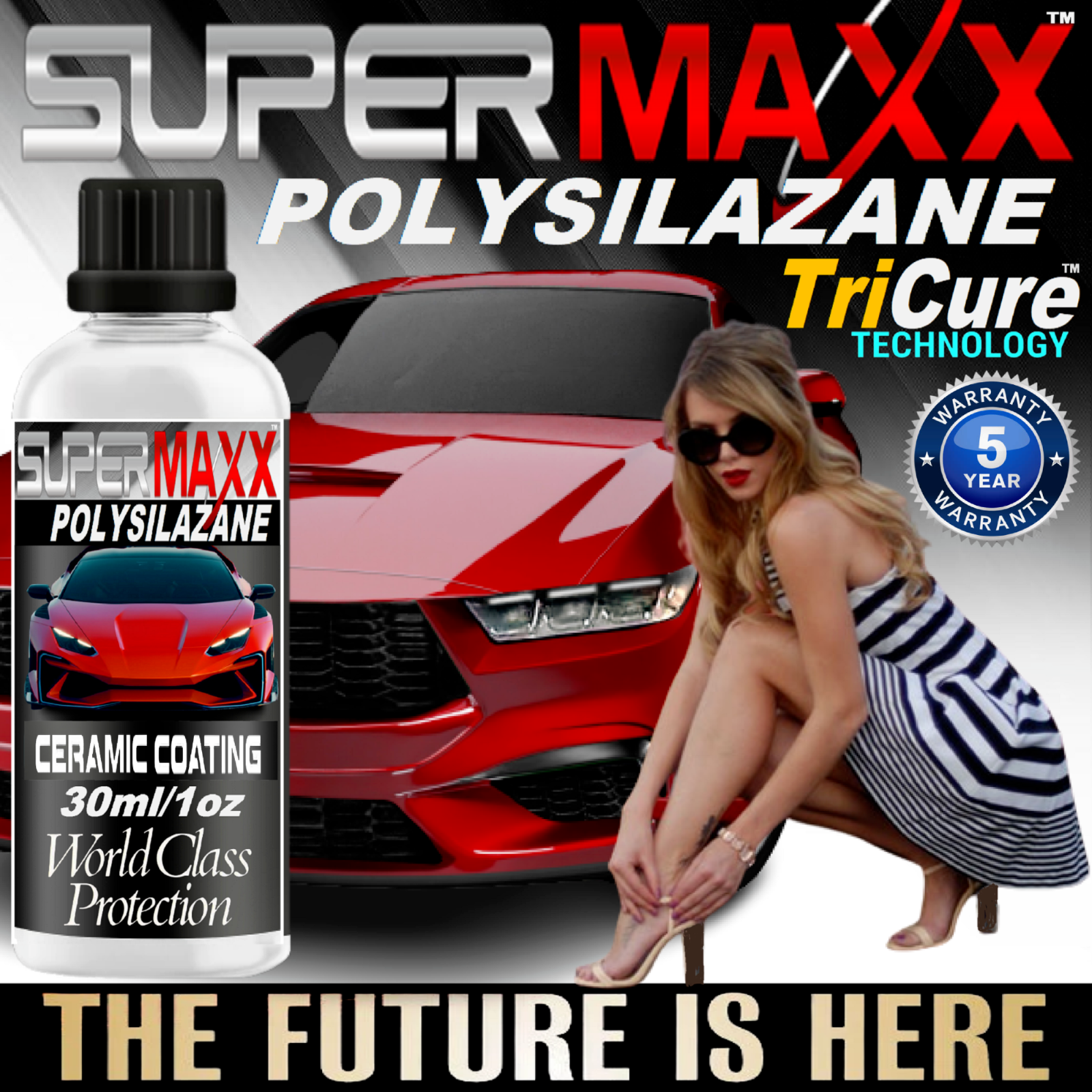 CERAMIC CAR COATING 5 YEAR SCRATCH RESISTANT 9H PROTECTION SUPER HIGH GLOSS KIT