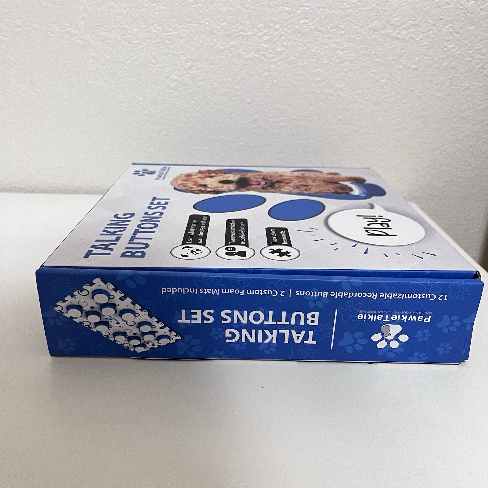 Pawkie Talkie Dog Talking Buttons Echo System Set 12 Buttons + 2 Mats