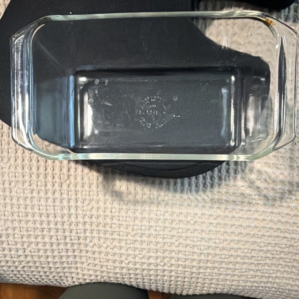 PYREX Clear Glass Rectangle Loaf Pan Oven Safe