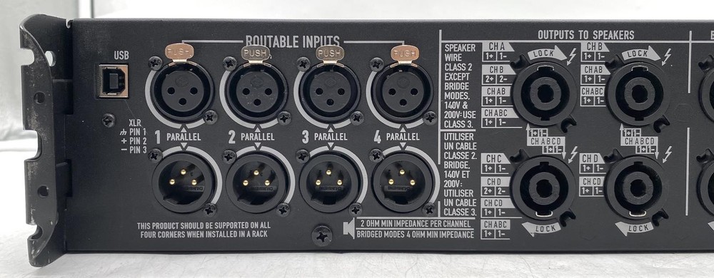 QSC PLD4.3 4-CH 2500W DSP PROCESSING POWER AMPLIFIER