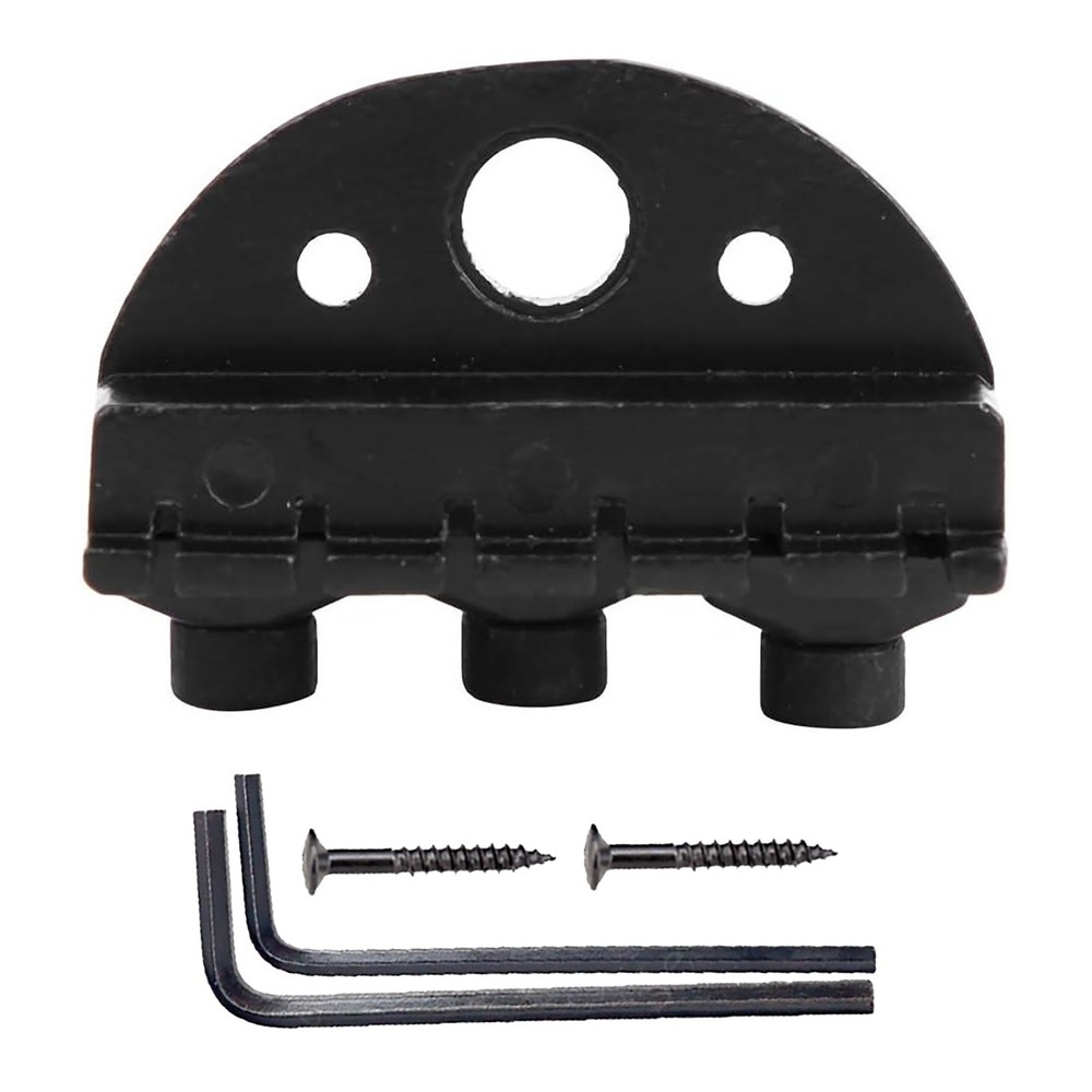 Lock Nut Replacement Kit for Headless 6-String Guitar Black Zinc Alloy Hardware