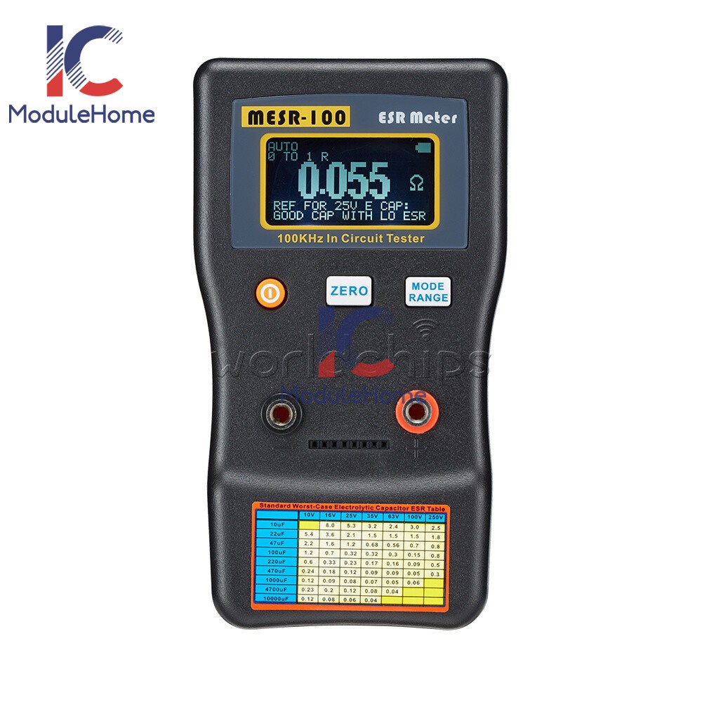 MESR-100 ESR Capacitance Ohm Meter Capacitance Internal Resistance Circuit Meter