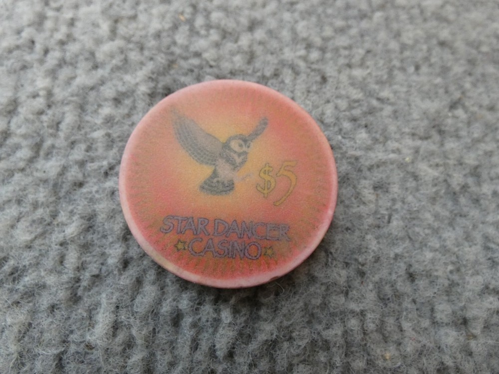 STARDANCER STAR DANCER CASINO CHIP TOKEN $5