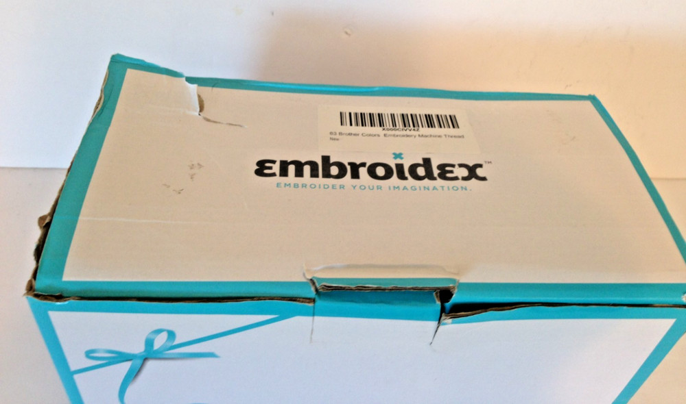 63 Colored Thread Spools Brother Embroidery Machine 100% Polyester