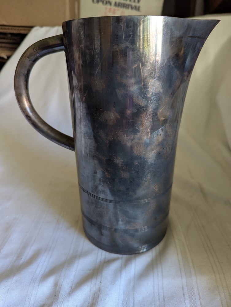 Lurelle Guild International Giftware Silver Plated pitcher 9.5" tall