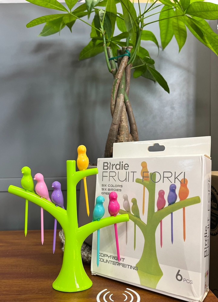 Birdie Tree Fruit Fork Set 2 sets ( 12 sticks)
