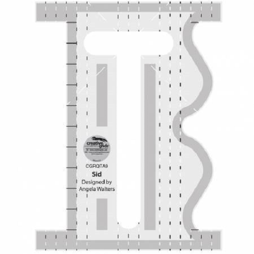 Creative Grids Machine Sewing and Quilting Tool Ruler Sid CGRQTA9