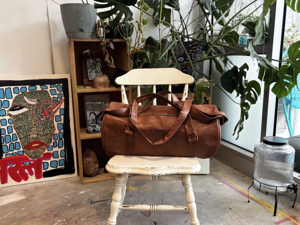 Veg Tanned Leather Duffel Bag
