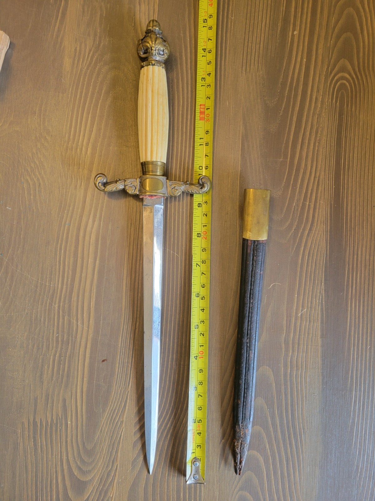 NICE! Pre-Civil War Mid Shipmans Dagger w/Original Sheath