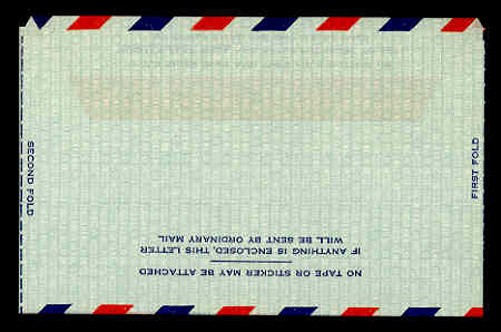 SCOTT #UC16d MINT AIR LETTER SHEET