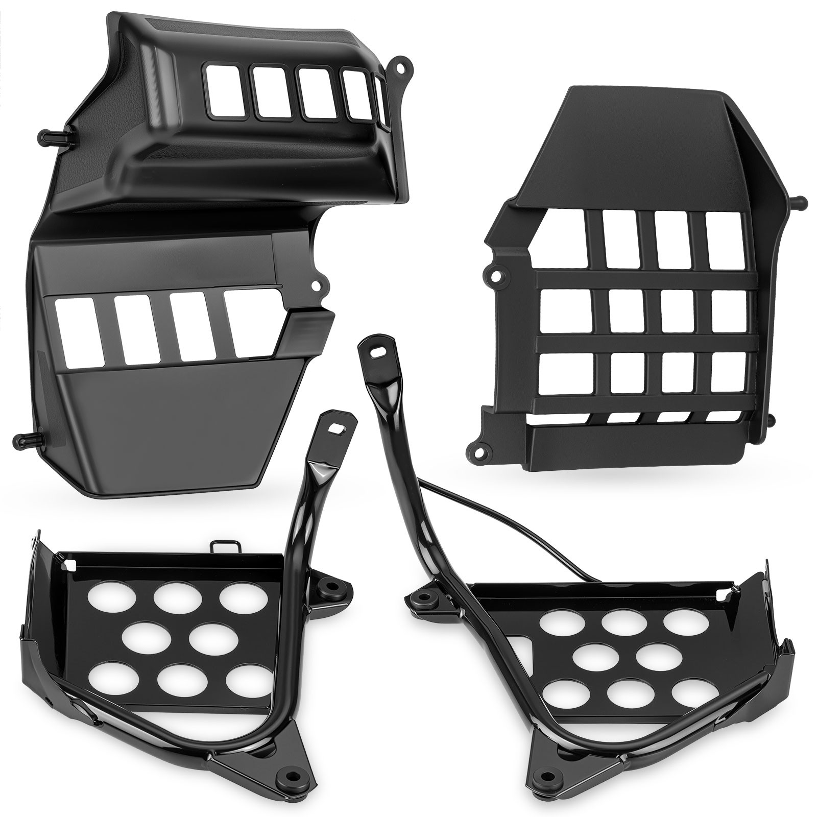 Heel Guards Footrest For Yamaha Banshee YFZ350 Left + Right Nerf Bars 1990-2006