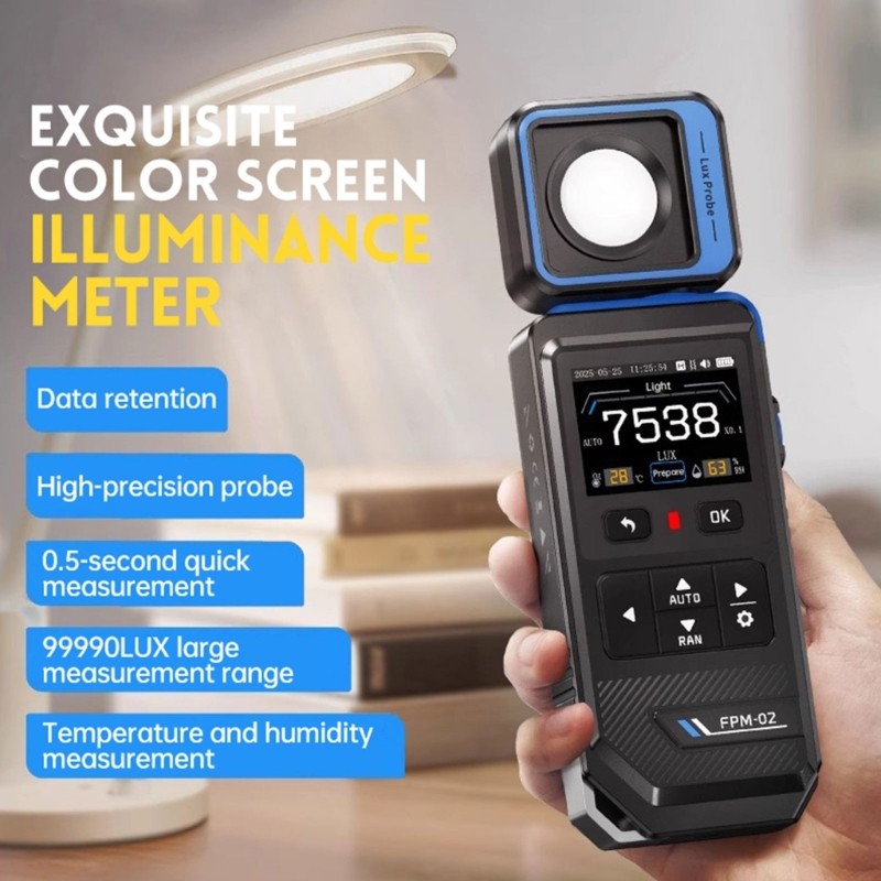 Handheld Luxmeter Photometer Illuminometer Light Meter Accurate 0-99990