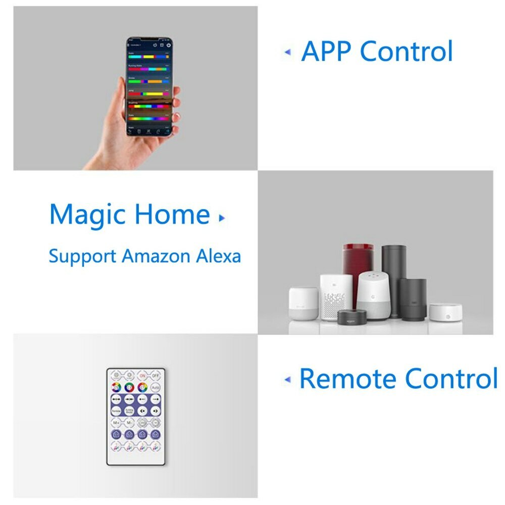 DC5-24V Magic Home WiFi RGB Pixels LED Controller Compatible Alexa/Google Home