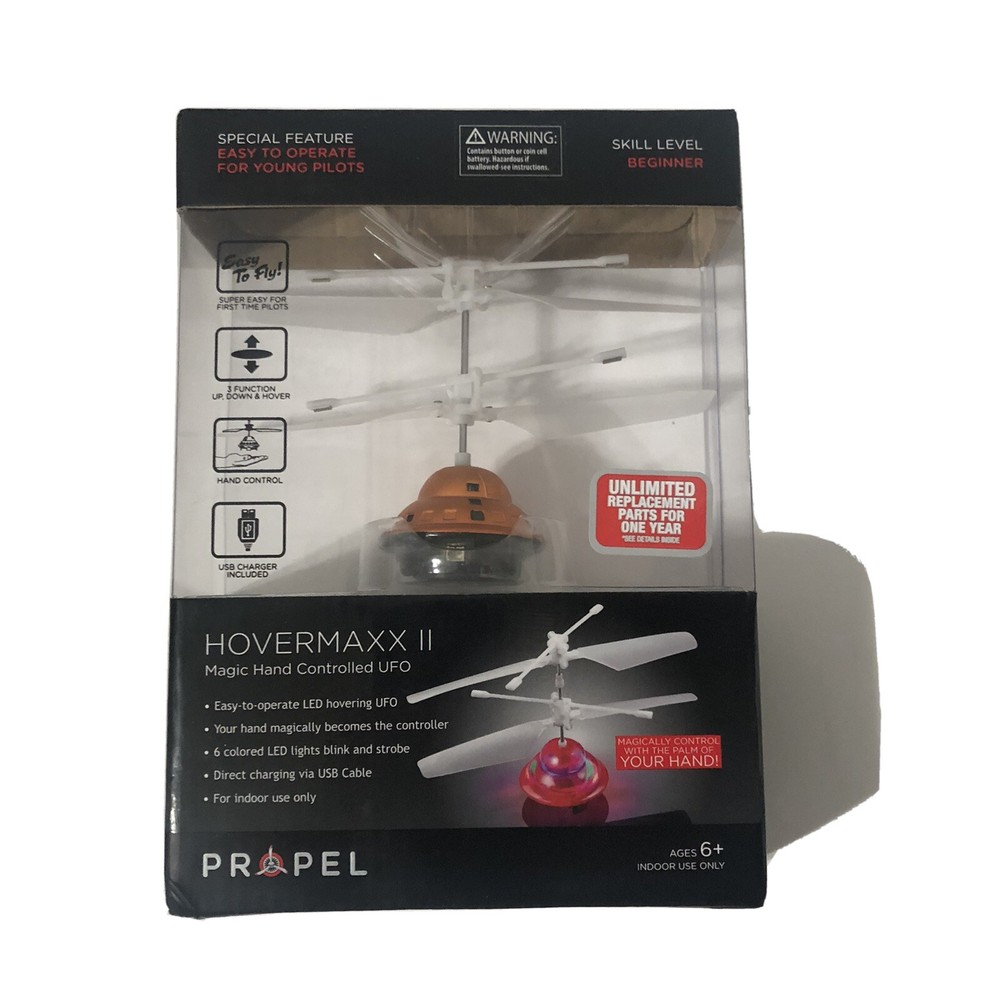 Propel Hovermaxx II Magic Hand Controlled UFO 6 Colored LED Indoor - open box