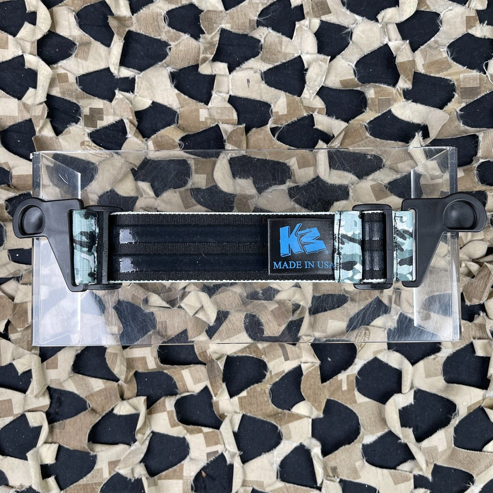 NEW KM Paintball EVS Goggle Strap - Grey Camo