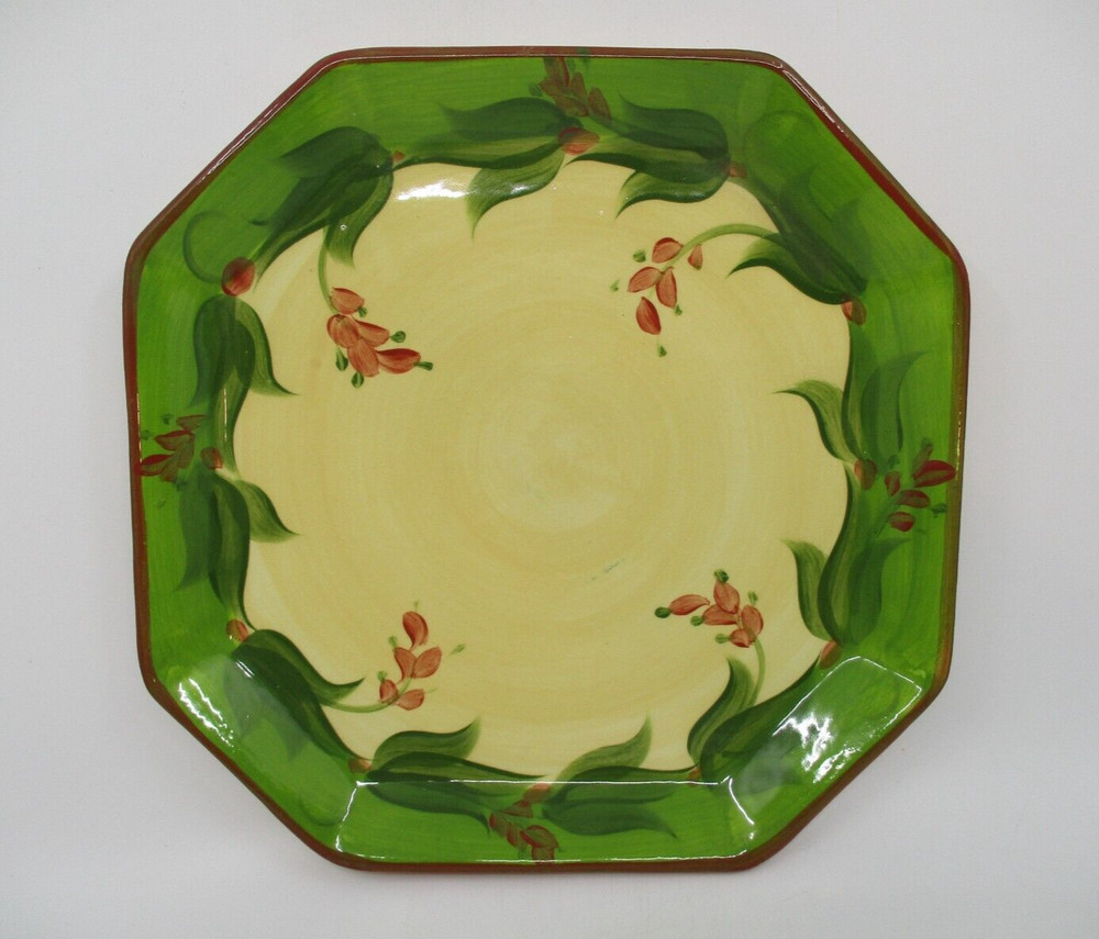 GAIL PITTMAN LAUREL LEAF OCTANGULAR PLATE - 10 5/8"     0610I