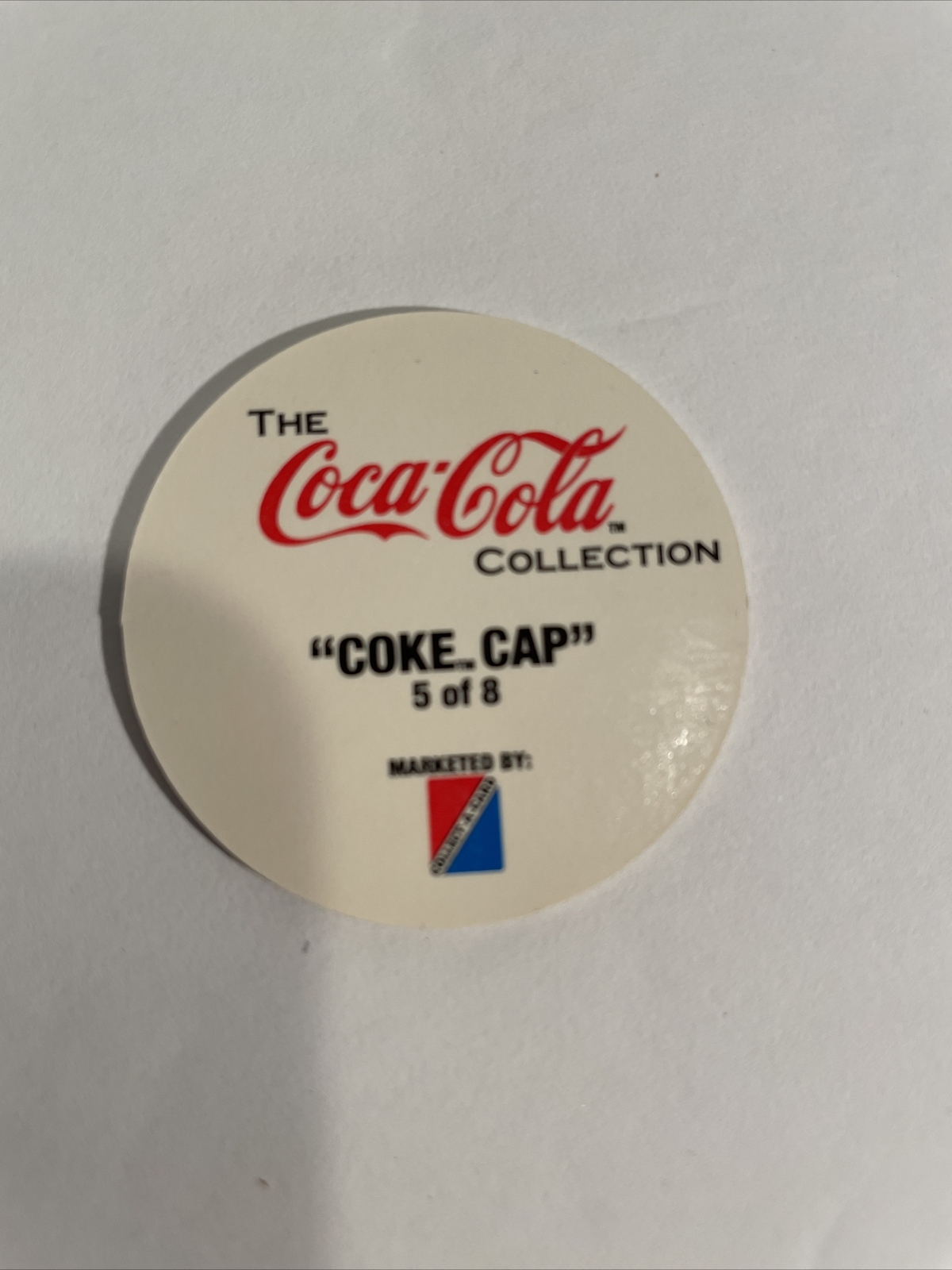 1993 Collect-A-Card - Coca Cola "Coke Cap" Pogs Series 1 - Set of 8 Complete Set