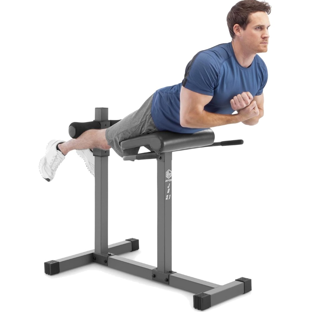 Adjustable Hyper Extension Bench Iron Home Gym Equipment for Core and Back
