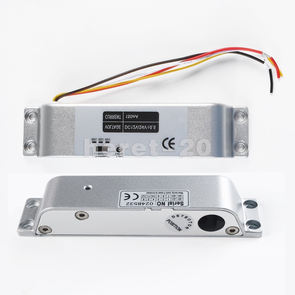 Electric Drop Bolt Lock DC 12V Fail-Safe NC Mode Electronic Door Lock for Access