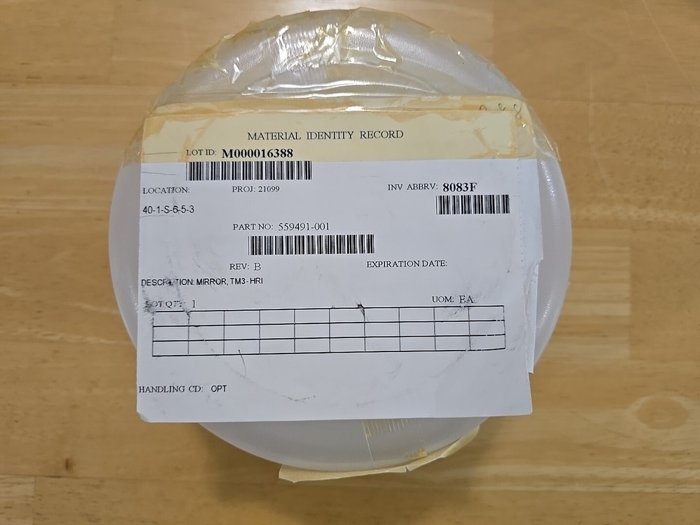 Flown Flight Hardware Mirror, TM3-HRI 2002 |