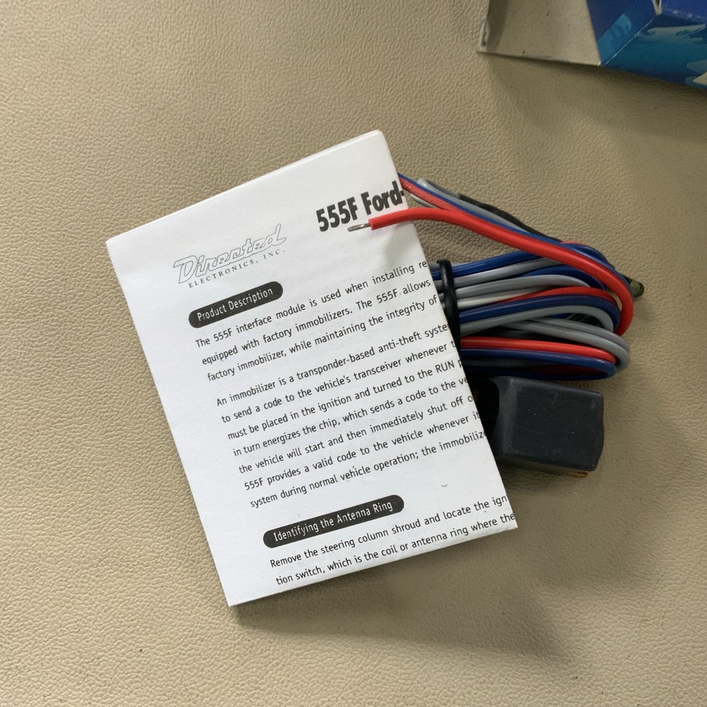 DEI/Directed Electronics 555F Bypass/remote start