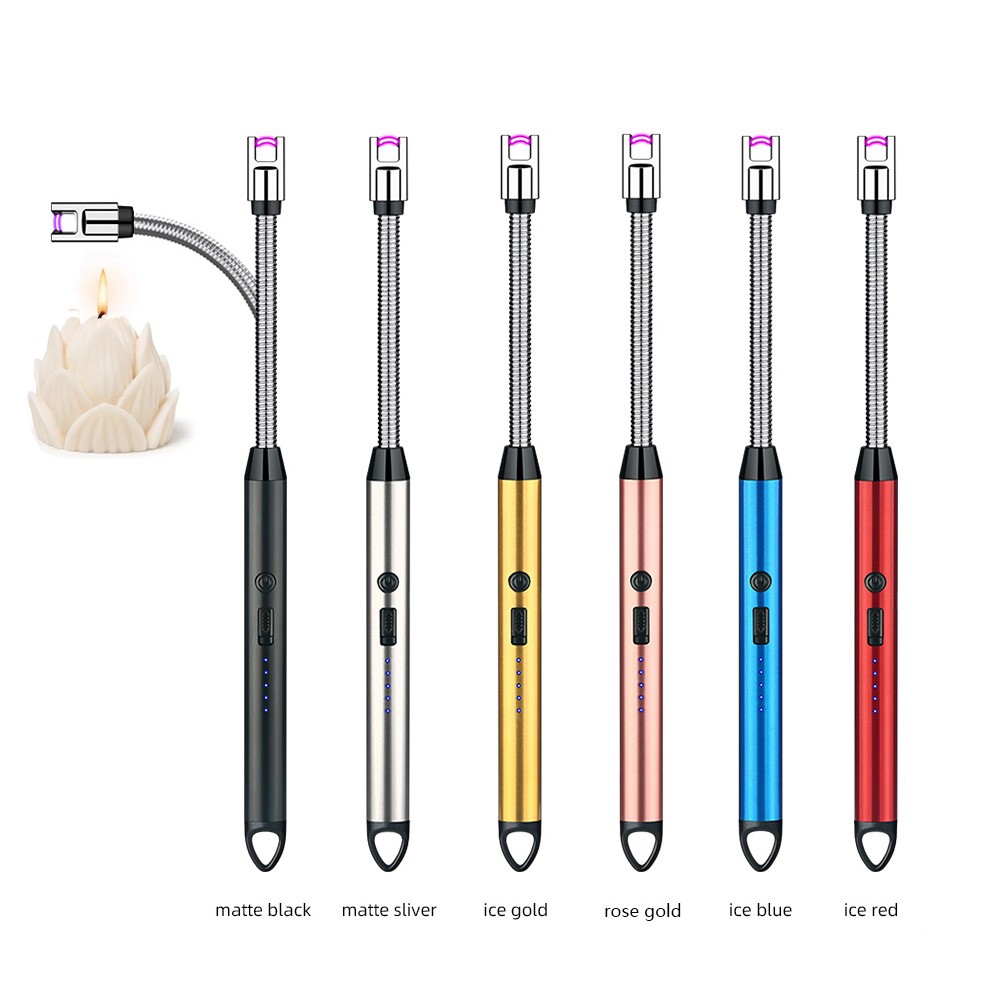 Electric Lighter Arc USB Rechargeable Candle BBQ Electronic Windproof Kitchen US