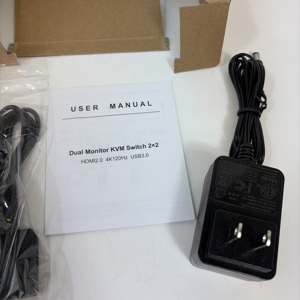 4K120Hz HDMI KVM Switch 2 Monitors 2 Computers 8K USB 3.0