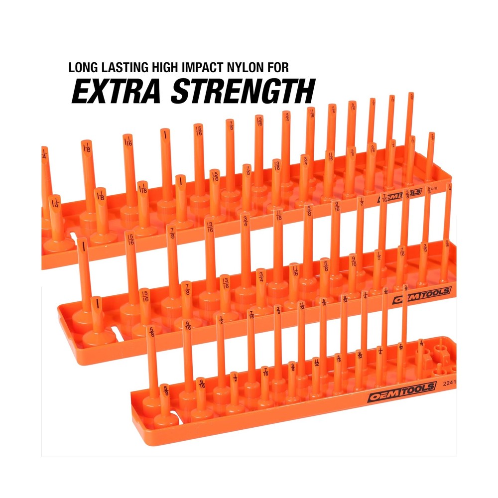 OEMTOOLS 22418 Socket Organizer Set, 6-Piece Holder Set Include... FAST USA SHIP