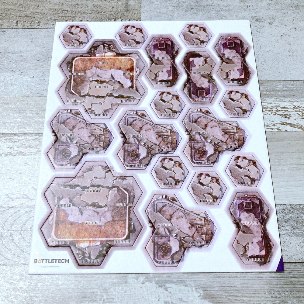 BattleTech City Map Pack Extra Counters Building Rubble Terrain Boards Catalyst