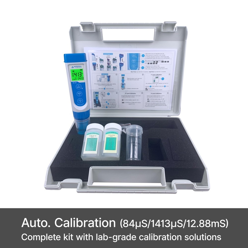 Apera Instruments, LLC-AI314 Premium Series EC60 Waterproof Conductivity blue