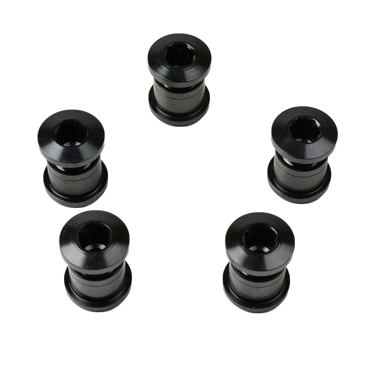 OMNI Racer WORLDS LIGHTEST Crankset Chainring Bolts Road Shimano, BMX: BLACK