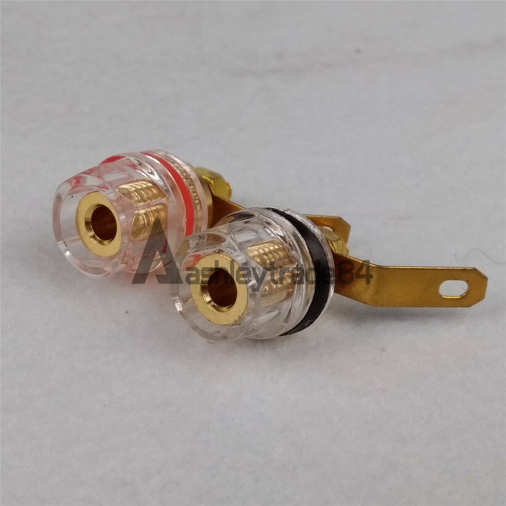 2pcs Speaker Terminal AMP Banana Jack Binding Post NEW