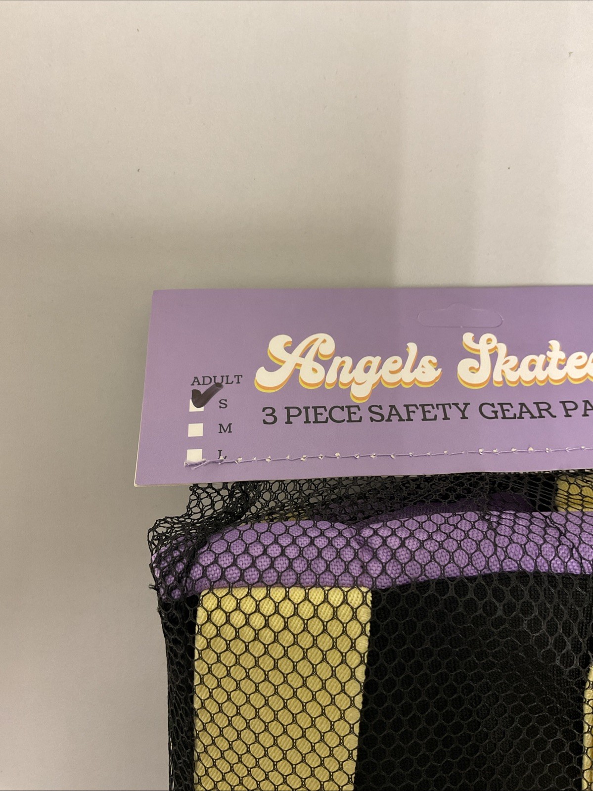 Angels Skates 3 Piece Safety Gear Pack W/Wrist, Elbow & Knee Guards Adult S