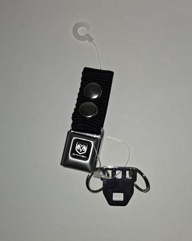 Sm Dodge Belt Buckle Key Holder  Easy Push Attachment  & Deattachment Button