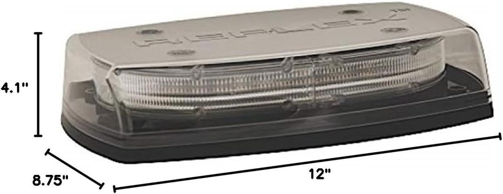 NEW Ecco 5550CAB 5550 Series Reflex Microbar Beacon Light Clear, 4 Bolt Mount