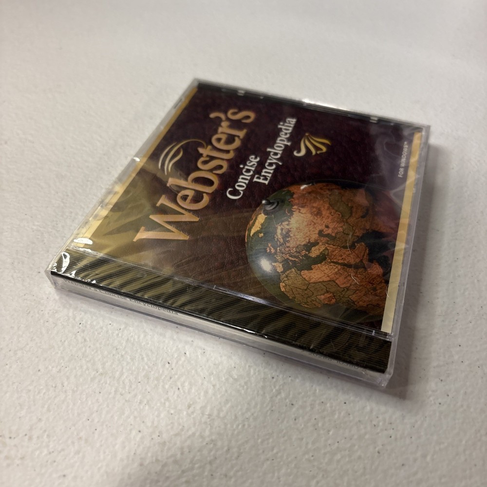 Webster's Concise Encyclopedia PC CD-ROM 1996 Windows 95/3.1 SEALED