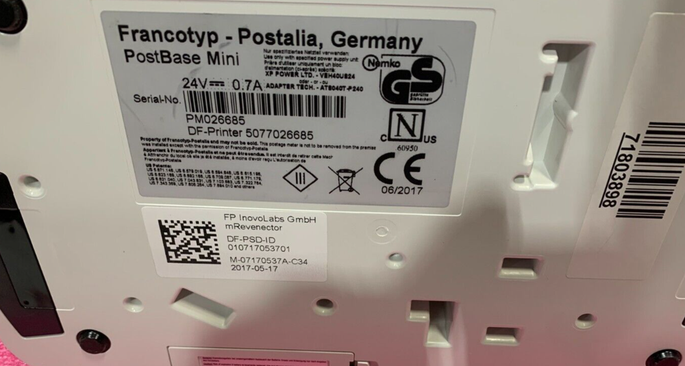 FP Postbase Mini Compact Label Mail Machine PM026685 - No Power, See Ad