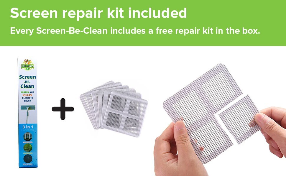 Screen-Be-Clean All Purpose Screen Cleaner Brush, Duster, Window Squeegee