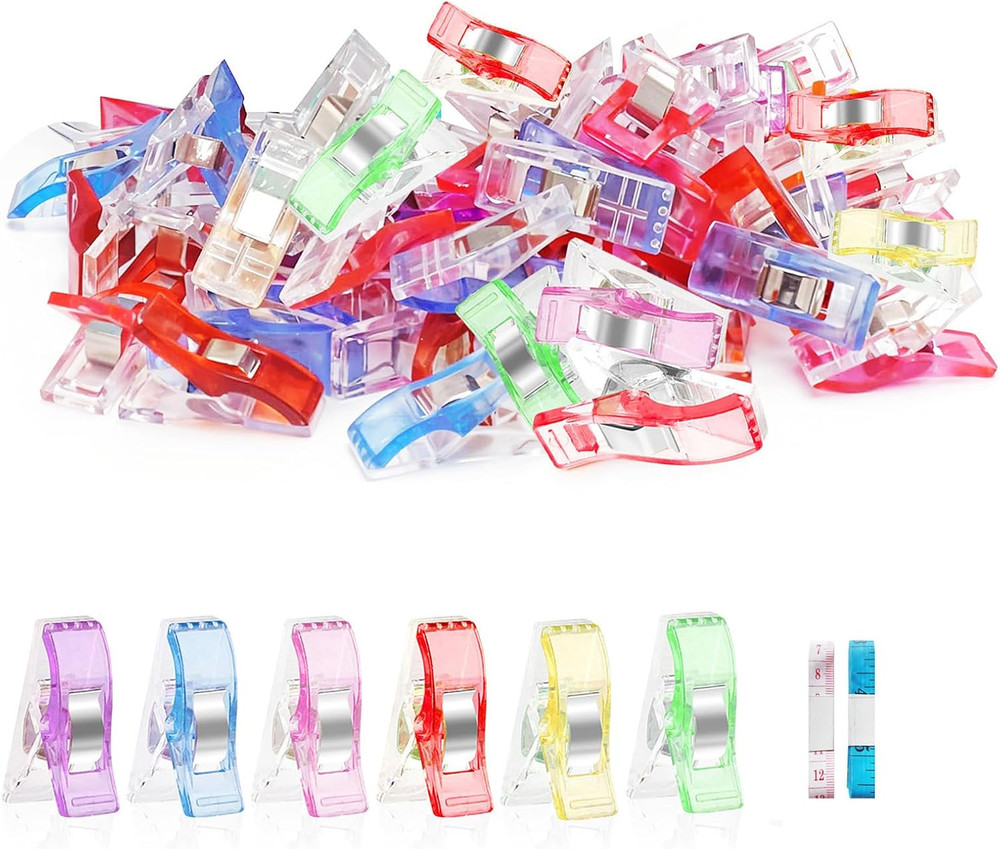 Premium Plastic Clips, Multipurpose Sewing Clips Premium Quilting Clips Assor...