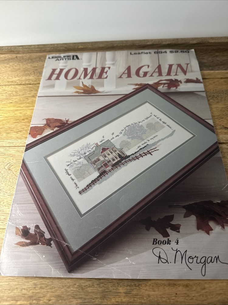 Home Again Book #4 Cross Stitch Patterns By Leisure Arts
